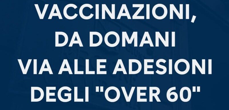 Campania, Vaccini: da domani via alle adesioni degli “over 60”. Ecco come aderire