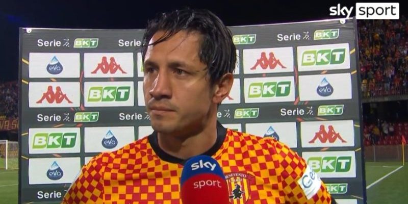 Benevento, la “prima” di Lapadula e quel gesto nei confronti di Forte