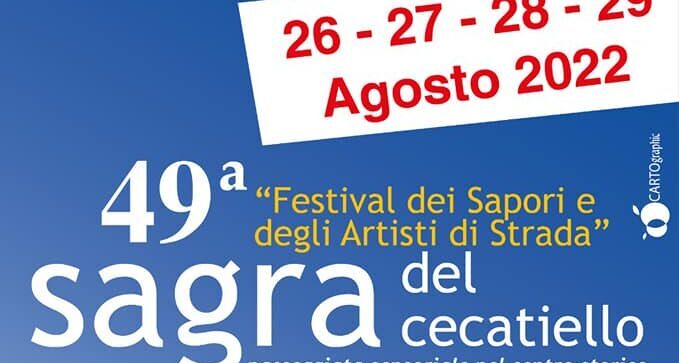 Paupisi| Festival dei Sapori e degli Artisti di Strada – 49°Sagra del Cecatiello: ecco il piano traffico