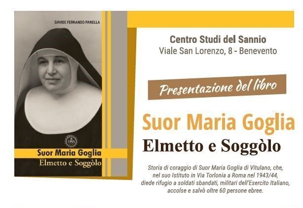 Centro Studi del Sannio: venerdì 11 novembre presentazione del libro “Suor Maria Goglia Elmetto e Soggòlo”