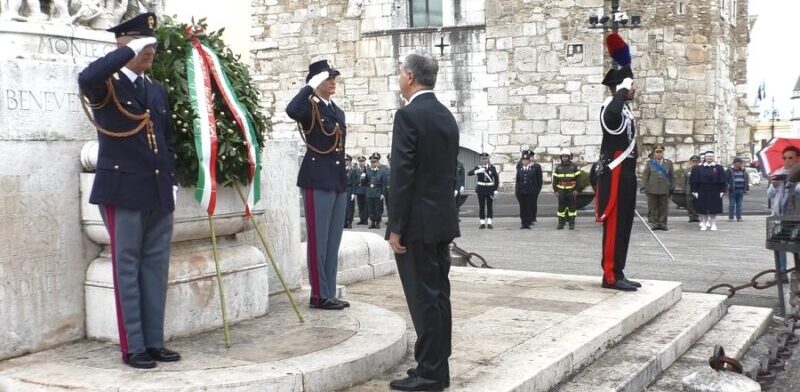 Benevento, domani in piazza Castello si celebra la Giornata dell’Unità Nazionale e delle Forze Armate