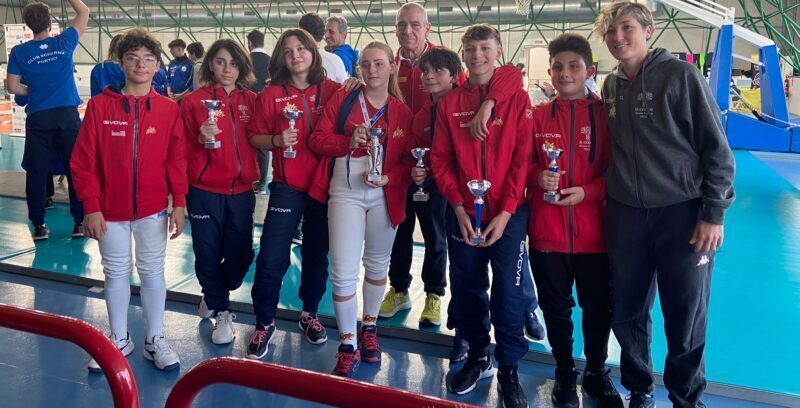 Scherma| Gran Premio Giovanile Regionale, valanga di successi per l’Accademia Olimpica Beneventana Maestro A. Furno