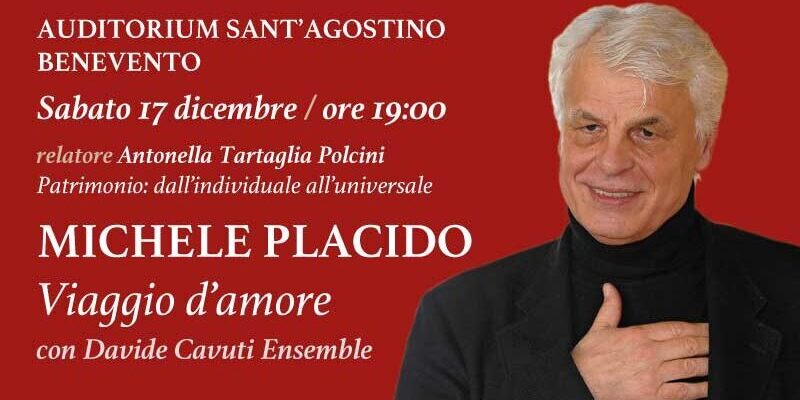 <strong>Il 17 dicembre Michele Placido torna a Benevento con “Viaggio d’amore”</strong>