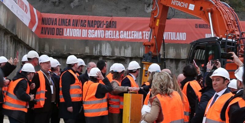 Ata Velocità, al lavori di scavo della galleria Telese – Vitulano: presente anche il Ministro Salvini