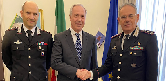Benevento, il Prefetto Torlontano riceve il Comandante Interregionale Carabinieri “Ogaden” di Napoli