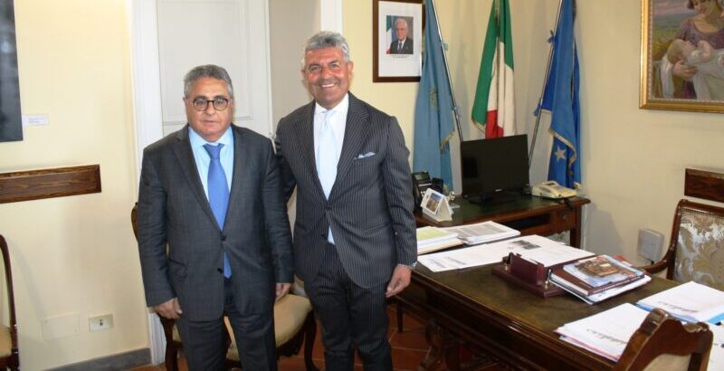 Il Presidente della Provincia riceve il Presidente del Tar Campania Vincenzo Salamone
