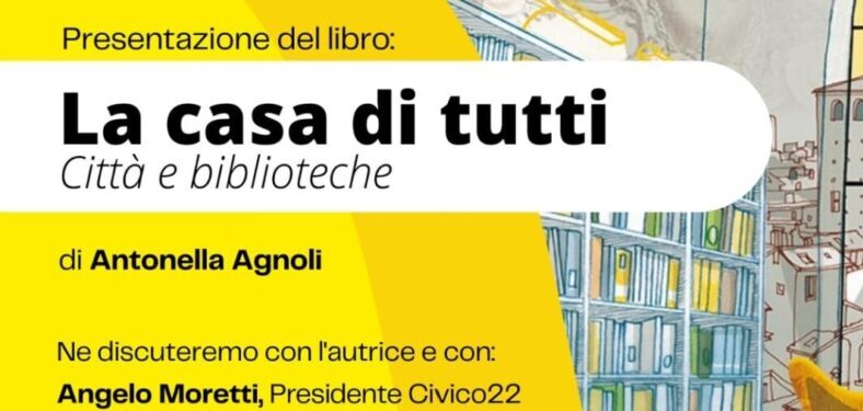 “Lo Scaffale”, il 24 Maggio la presentazione del libro di Antonella Agnoli