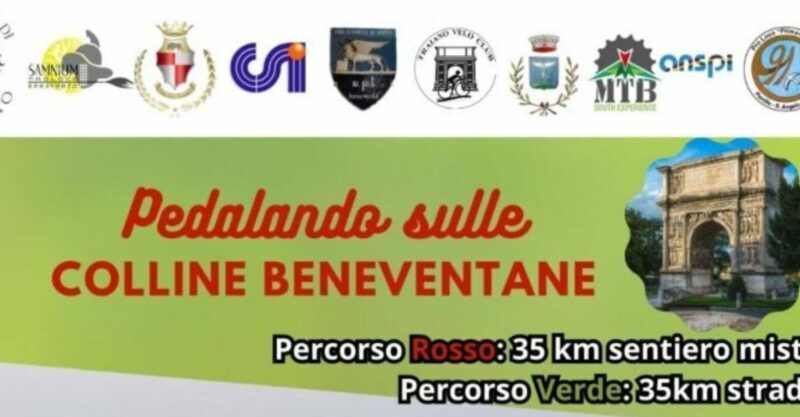 Domani la conferenza stampa di presentazione della cicloturistica “Pedalando sulle colline Beneventane”
