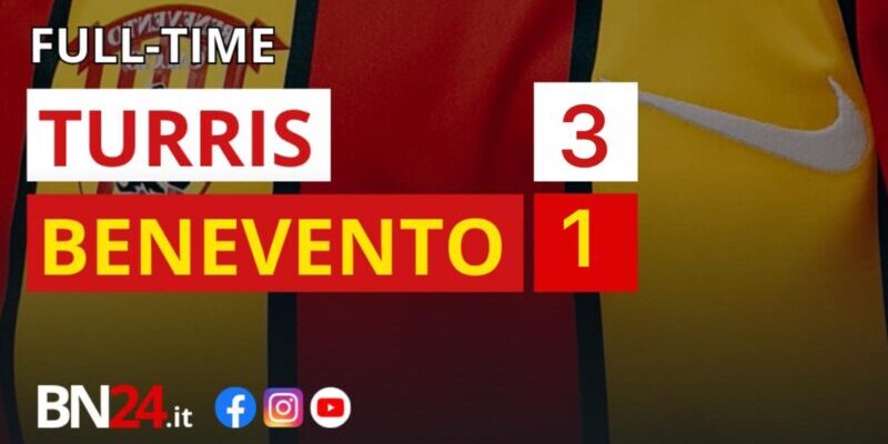 Turris-Benevento 3-1: esordio amaro per la Strega