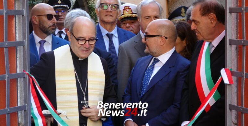 VIDEO – Benevento, riaperto l’Hortus Conclusus alla presenza del Ministro Sangiuliano