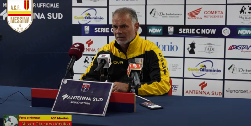 Messina, Mister Modica: “Benevento squadra importante, servono ritmo e intensità perché mi aspetto una reazione”