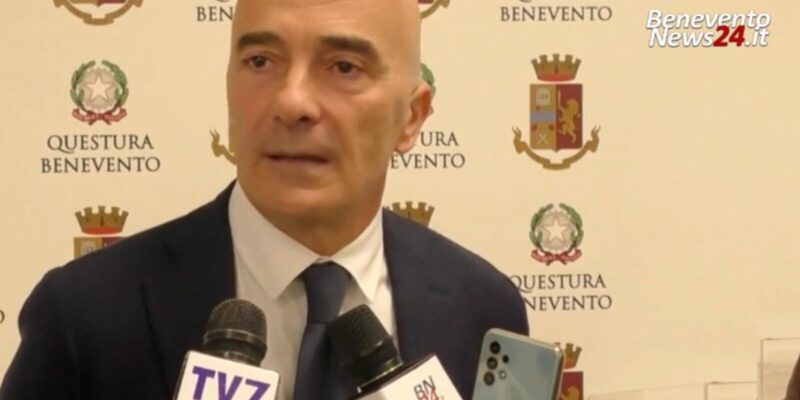 VIDEO – Il Questore Giobbi al passo d’addio: “Benevento è una città tranquilla e deve restare tale”
