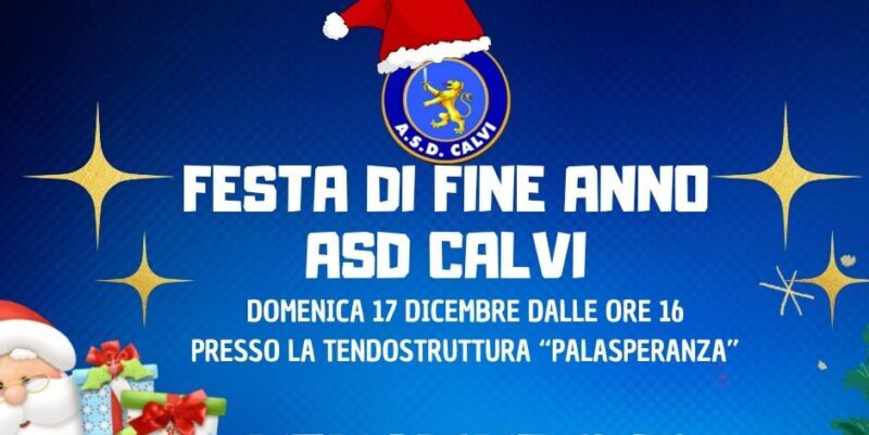 Domenica la “Festa di fine anno” dell’Asd Calvi