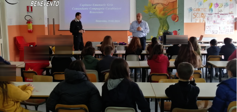 Benevento, cultura della legalità: Carabinieri incontrano genitori e studenti