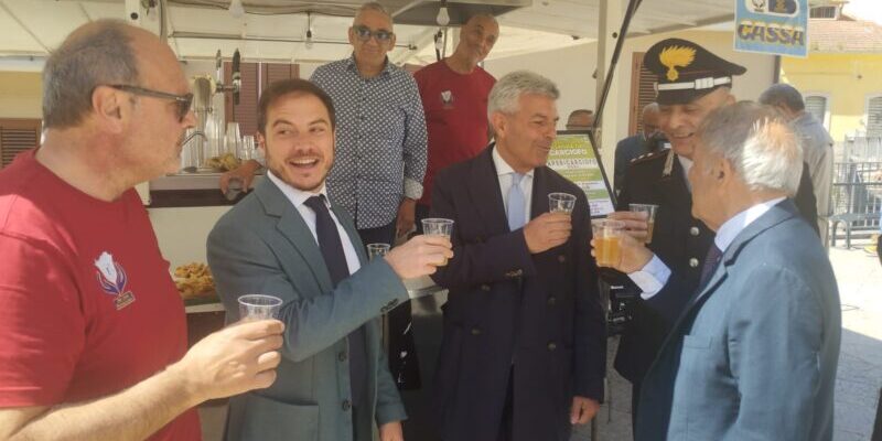 Pietrelcina, al via la Sagra del carciofo con il brindisi inaugurale di Mazzone e Mastronardi con Lombardi e Vigorito