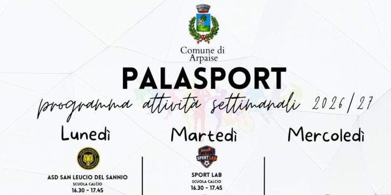 Arpaise, il Comune apre le porte del Palasport alle Associazioni Sportive