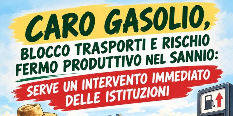 Caro gasolio, blocco trasporti e rischio fermo produttivo nel Sannio. I sindacati: “Serve intervento immediato”