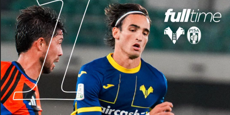 Serie B, 8a giornata: solo pari tra Hellas Verona e Pisa nel posticipo