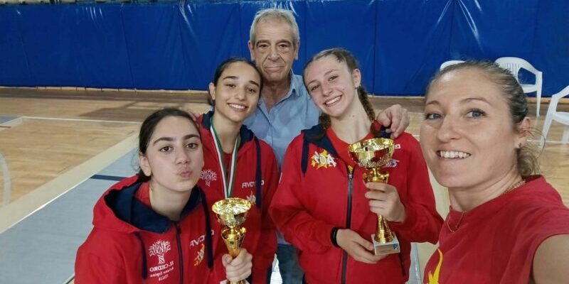 Scherma, l’Accademia Olimpica Beneventana “Maestro A. Furno” festeggia una splendida doppietta al femminile